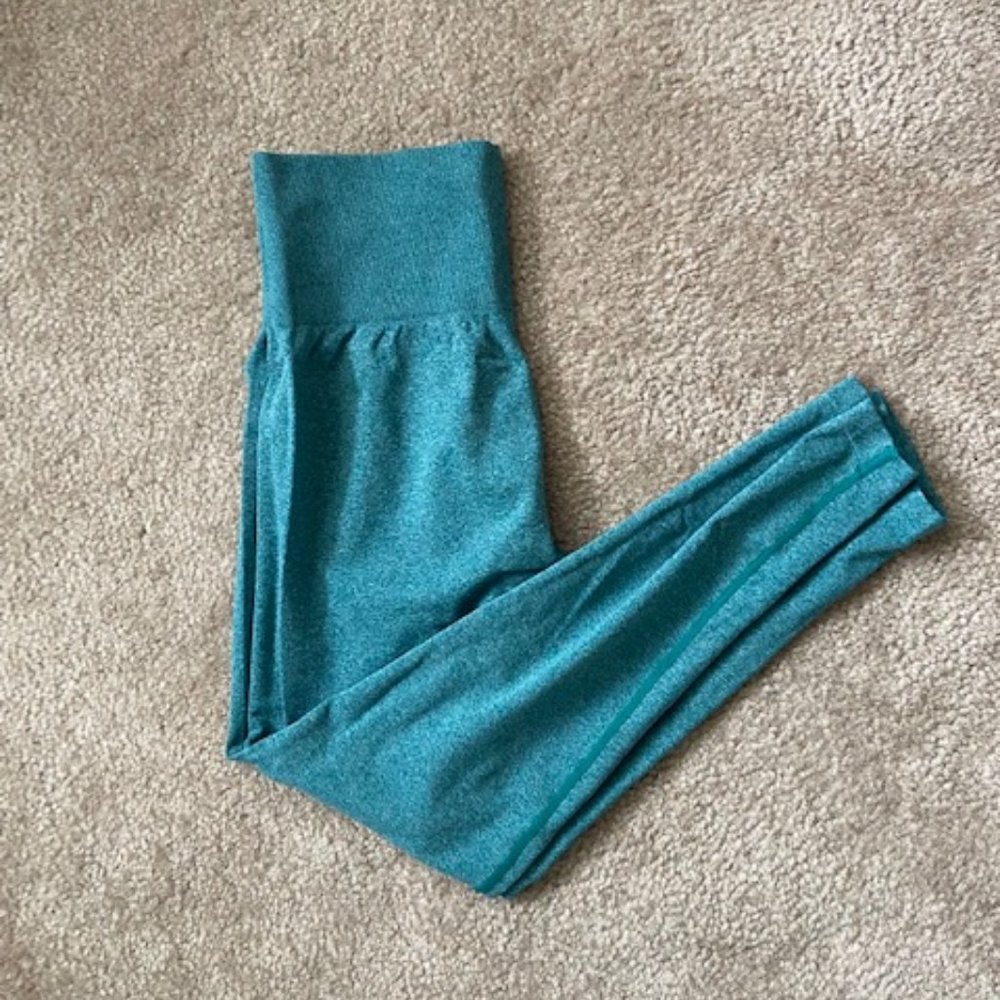 Aoxjox | Seamless Leggins | Forest Green Marl